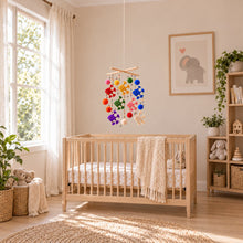 Load image into Gallery viewer, A Custom baby Mobile with Thai Auspicious Fishes - The Pla Ta Pian - Macrame by Nicha - Large Angle