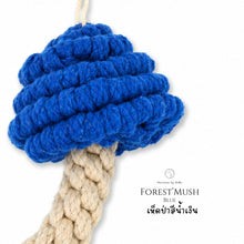โหลดรูปภาพลงในเครื่องมือใช้ดูของ Gallery Christmas Mushroom Blue - Christmas ornaments Thailand - Macrame by Nicha - Zoom In