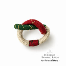โหลดรูปภาพลงในเครื่องมือใช้ดูของ Gallery Christmas Napkin Ring - Christmas ornaments Thailand - Macrame by Nicha - Empty