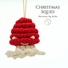 Load image into Gallery viewer, Christmas_Squid_-_Christmas_Ornaments_made_in_Thailand_-_Akha_women_in_Chiang_Rai_-_Macrame_by_Nicha