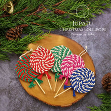 Load image into Gallery viewer, Christmas_candies_all_colors_with_background_-_-_Christmas_ornaments_made_in_Chiang_Rai_-_Akha_Ma-De_-_Social_entreprise_-_Thailand_-_Macrame_by_Nicha