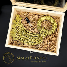 Load image into Gallery viewer, MALAI PRESTIGE - VIP MALAI - พวงมาลัยทองคำ - ความสำเร็จและความร่ำรวย - ของขวัญVIP box