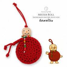 Load image into Gallery viewer, Mister Roll Snowman - Christmas ornaments Thailand - - Macrame by Nicha - Zoom in