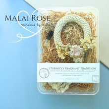Load image into Gallery viewer, Macrame by Nicha - Phuang Malai Thailand - MALAI ROSE QUARTZ – พวงมาลัยหินโรสควอตซ์ - พวงมาลัยวันแม่ - ของขวัญ5