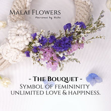 Load image into Gallery viewer, Macrame by Nicha - Phuang Malai Thailand - MALAI FLOWERS – พวงมาลัยด้วยช่อดอกไม้ - พวงมาลัยวันแม่ - งานแต่งงาน – ของขวัญ2