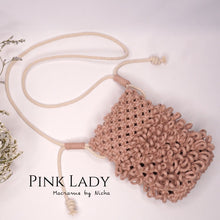 Load image into Gallery viewer, PinkLadyBag-MacrameBag-MacramebyNicha-Thailand-OnlineShop_-Onshelf-out