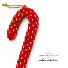 โหลดรูปภาพลงในเครื่องมือใช้ดูของ Gallery Premium Candy Cane Red - Christmas ornaments Thailand - Macrame by Nicha - Zoom in
