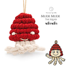 Load image into Gallery viewer, Santa's Squid - Christmas ornaments Thailand - - Macrame by Nicha
