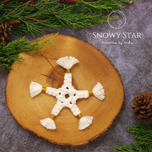 Load image into Gallery viewer, THE SNOWY STAR - SNOWFLAKES - CHRISTMAS ORNAMENTS & DECORATIONS