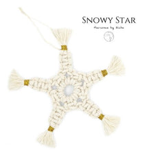 Load image into Gallery viewer, THE SNOWY STAR - SNOWFLAKES - CHRISTMAS ORNAMENTS & DECORATIONS