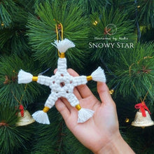 Load image into Gallery viewer, THE SNOWY STAR - SNOWFLAKES - CHRISTMAS ORNAMENTS & DECORATIONS