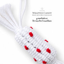โหลดรูปภาพลงในเครื่องมือใช้ดูของ Gallery Wrapped Candy White and Red chocolate - Christmas ornaments Thailand - Macrame by Nicha - Zoom In