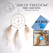 Load image into Gallery viewer, DIY KIT "Air of Freedom" + WORKSHOP - Kids - Dreamcatcher