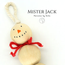 Load image into Gallery viewer, Mister Jack - Snowman - Christmas decorations - ซานตาครอส- ตกแต่งต้นคริสต์มาส - Macrame by Nicha - ซื้อของออนไลน์