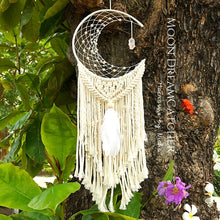 Load image into Gallery viewer, MOON DREAMCATCHER - ตาข่ายดักฝัน พระจันทร์ - The Crescent Moon dream catcher10