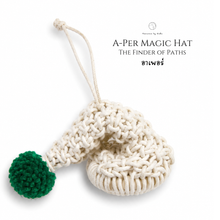 Load image into Gallery viewer, Christmas Hat - Green- Christmas ornaments Thailand - Macrame by Nicha 
