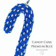 โหลดรูปภาพลงในเครื่องมือใช้ดูของ Gallery CANDY CANE PREMIUM - BLUE -  ลูกกวาดไม้เท้า - ของตกแต่งคริสต์มาส - Christmas Ornaments Thailand - Macrame by Nicha - Online shop - Zoom
