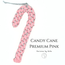 โหลดรูปภาพลงในเครื่องมือใช้ดูของ Gallery CANDY CANE PREMIUM - PINK -  ลูกกวาดไม้เท้า - ของตกแต่งคริสต์มาส - Christmas Ornaments Thailand - Macrame by Nicha - Online shop 
