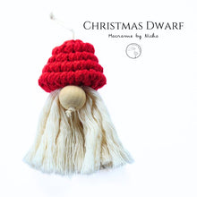 Load image into Gallery viewer, Christmas_Dwarf_-_Christmas_Ornaments_made_in_Thailand_-_Akha_women_in_Chiang_Rai_-_Macrame_by_Nicha
