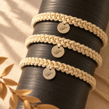 โหลดรูปภาพลงในเครื่องมือใช้ดูของ Gallery Custom Bracelet - Engraving Medallion - Made In Thailand - Macrame by Nicha - Bulk Orders
