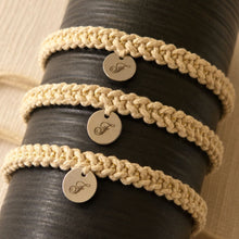 Load image into Gallery viewer, Cutsom Bracelet - Engraving Medallion - Made In Thailand - Macrame by Nicha = Bulk Order

