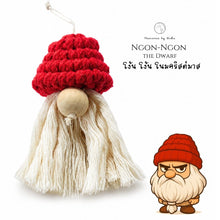 Load image into Gallery viewer, Dwarf - Christmas ornaments Thailand - Macrame by Nicha
