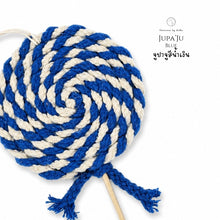 โหลดรูปภาพลงในเครื่องมือใช้ดูของ Gallery Jupa Ju  Blue - Christmas Candies - Christmas ornaments Thailand - Macrame by Nicha - Zoom In
