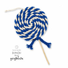 โหลดรูปภาพลงในเครื่องมือใช้ดูของ Gallery Jupa Ju  Blue - Christmas Candies - Christmas ornaments Thailand - Macrame by Nicha
