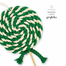 โหลดรูปภาพลงในเครื่องมือใช้ดูของ Gallery Jupa Ju  Green - Christmas Candies - Christmas ornaments Thailand - Macrame by Nicha - Zoom In
