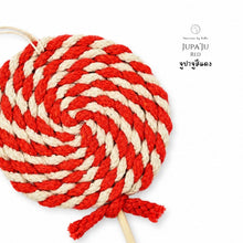 โหลดรูปภาพลงในเครื่องมือใช้ดูของ Gallery Jupa Ju Red - Christmas ornaments Thailand - Macrame by Nicha - Zoom In
