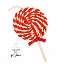โหลดรูปภาพลงในเครื่องมือใช้ดูของ Gallery Jupa Ju Red - Christmas ornaments Thailand - Macrame by Nicha
