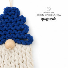 โหลดรูปภาพลงในเครื่องมือใช้ดูของ Gallery Khun Bpoo Santa Claus Blue - Christmas ornaments Thailand - Zoom in
