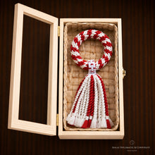 Load image into Gallery viewer, Malai Corporate Red &amp; White - The Thai Pride - Box - Macrame by Nicha
