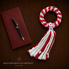 Load image into Gallery viewer, Malai Corporate Red &amp; White - The Thai Pride - Full Body- Macrame by Nicha
