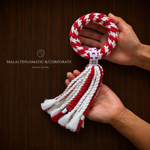 Load image into Gallery viewer, Malai Corporate Red &amp; White - The Thai Pride - Hands - Macrame by Nicha
