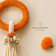 Load image into Gallery viewer, Malai Saffron - Wisdom and Inner Peace - Head - Macrame by Nicha

