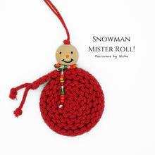 โหลดรูปภาพลงในเครื่องมือใช้ดูของ Gallery Christmas ornaments presenting a Snowman made with cotton
