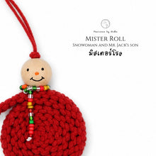 Load image into Gallery viewer, Mister Roll Snowman - Christmas ornaments Thailand - - Macrame by Nicha - Zoom in
