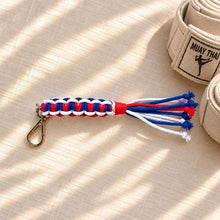 โหลดรูปภาพลงในเครื่องมือใช้ดูของ Gallery Muay Thai Mongkhon Thai Flag Keychains - พวงกุญแจมงคลมวยไทยสีธงชาติไทย - Side - ของชำร่วยและของขวัญปีใหม่ - Corporate Gifts - Macrame by Nicha
