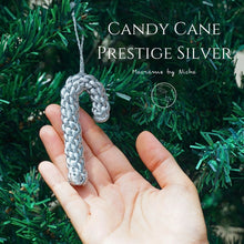 โหลดรูปภาพลงในเครื่องมือใช้ดูของ Gallery On tree - CANDY CANE PRESTIGE SILVER -  ลูกกวาดไม้เท้า - ของตกแต่งคริสต์มาส- Christmas Ornaments Thailand - Macrame by Nicha - Online shop
