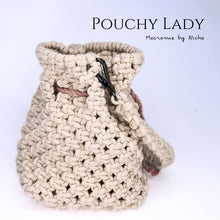 Load image into Gallery viewer, POUCHY LADY - MACRAME BAG - กระเป๋ามาคราเม่ - กระเป๋าทำมือ - Back
