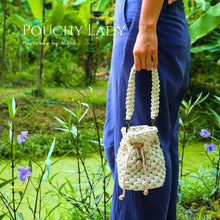 Load image into Gallery viewer, POUCHY LADY - MACRAME BAG - กระเป๋ามาคราเม่ - กระเป๋าทำมือ - Handmade Bag Thailand

