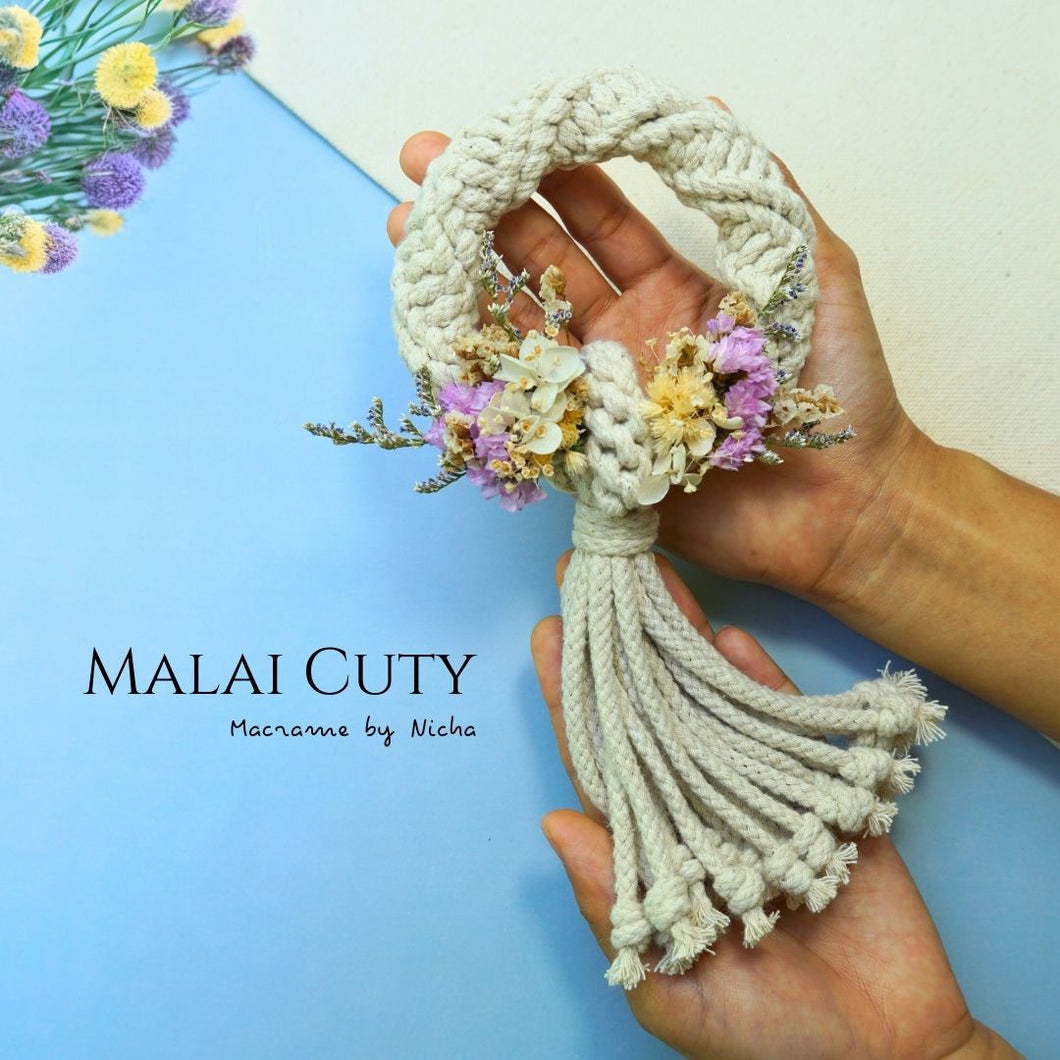 Macrame by Nicha - Phuang Malai Thailand - MALAI CUTY – พวงมาลัยคิวตี้  - พวงมาลัยวันแม่ - ของขวัญ