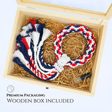 Load image into Gallery viewer, Phuang Malai Premium - Diplomatic Malai - พวงมาลัยทางการทูต - Premium Packaging - Macrame by Nicha
