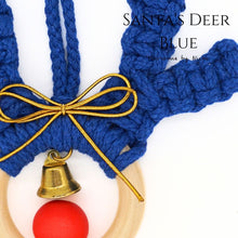 Load image into Gallery viewer, SANTA&#39;S DEER - กวางเรนเดียร์คริสต์มาส - ของตกแต่งคริสต์มาส - Blue- Zoom
