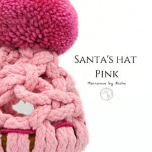 โหลดรูปภาพลงในเครื่องมือใช้ดูของ Gallery SANTA&#39;S HAT PINK - หมวกของซานต้า - ของตกแต่งคริสต์มาส - Christmas Ornaments Thailand - Macrame by Nicha - Online shop Zoom
