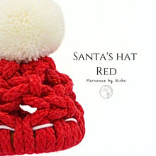 โหลดรูปภาพลงในเครื่องมือใช้ดูของ Gallery SANTA&#39;S HAT RED - หมวกของซานต้า - ของตกแต่งคริสต์มาส - Christmas Ornaments Thailand - Macrame by Nicha - Online shop Zoom
