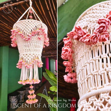 Load image into Gallery viewer, SCENT OF A KINGDOM - กลิ่นหอมแห่งอาณาจักร - KHRUANG KWAEN CHANDELIER - เครื่องแขวน-โคมระย้า - Product presentation -Macrame By Nicha
