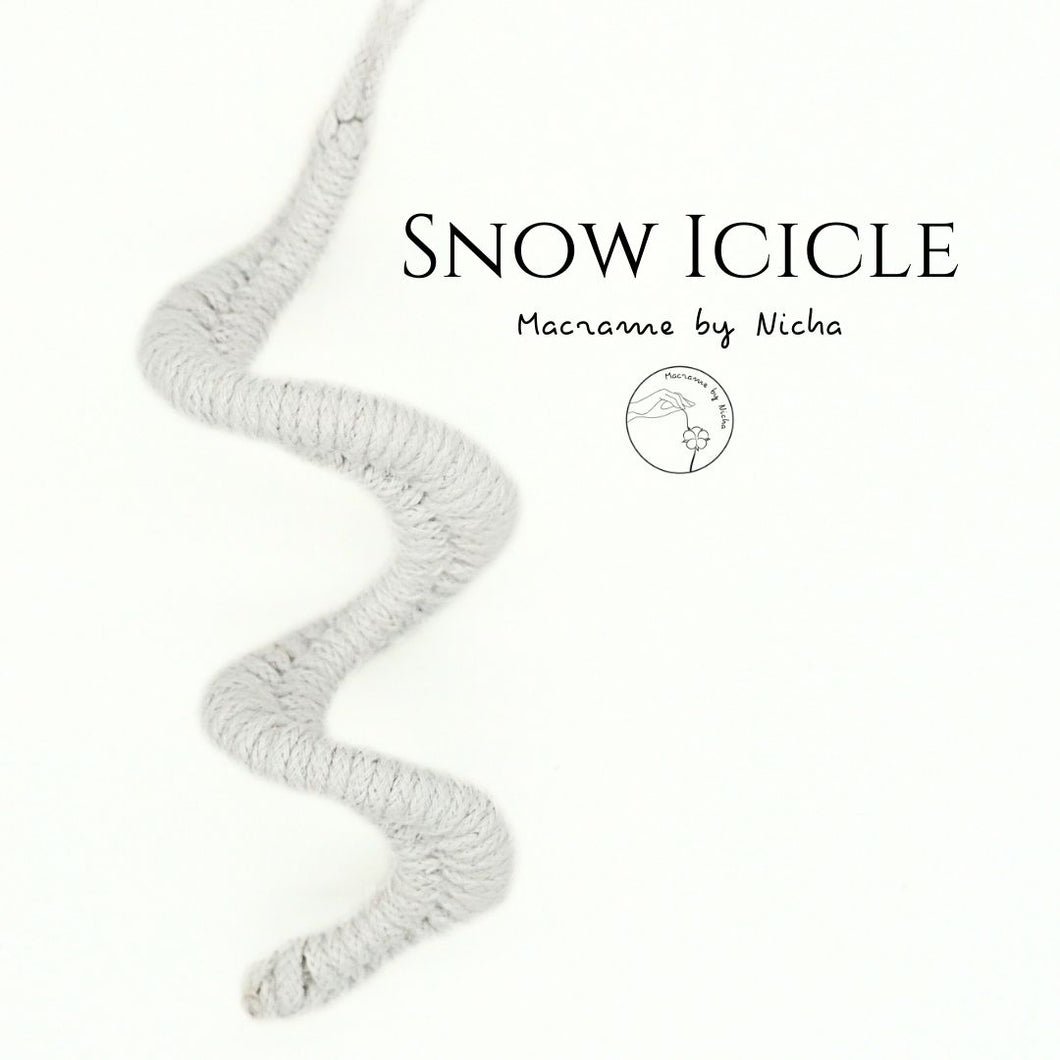 SNOW ICICLE - CHRISTMAS TREE BRANCH EDGE DECORATIONS - CHRISTMAS DECORATIONS