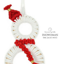Load image into Gallery viewer, SNOWOMAN - Mister Jack&#39;s Wife - Christmas ornaments
